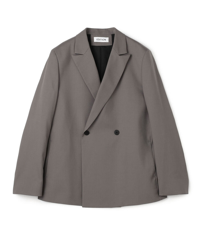 Super120'sウォッシャブルウール ダブルブレストジャケット