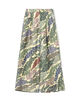 シルクツイル FLOWER RIVERプリント 2タックワイドパンツ
