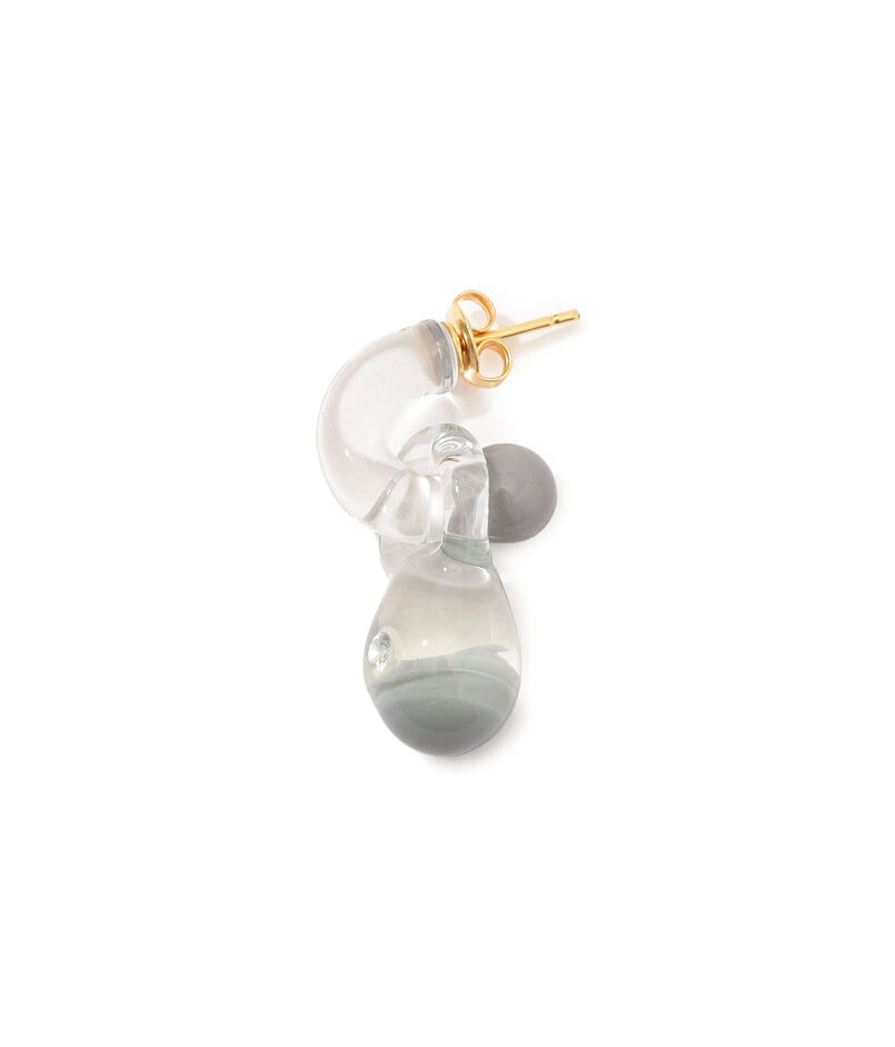 LEVENS JEWELS MINI GLASS HOOP ピアス