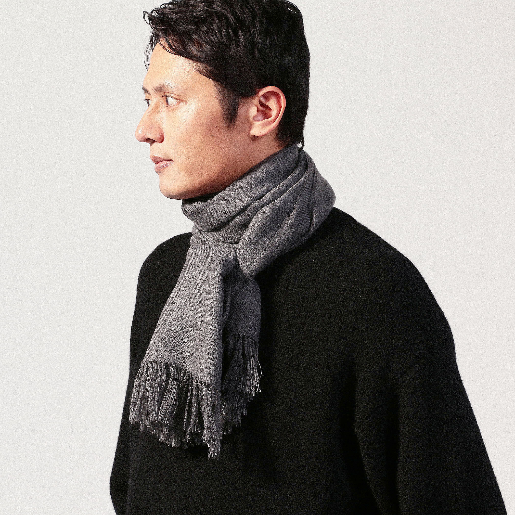 THE INOUE BROTHERS Non Brushed Large Stole アルパカ THE INOUE BROTHERS Non Brushed Large Stole アルパカ