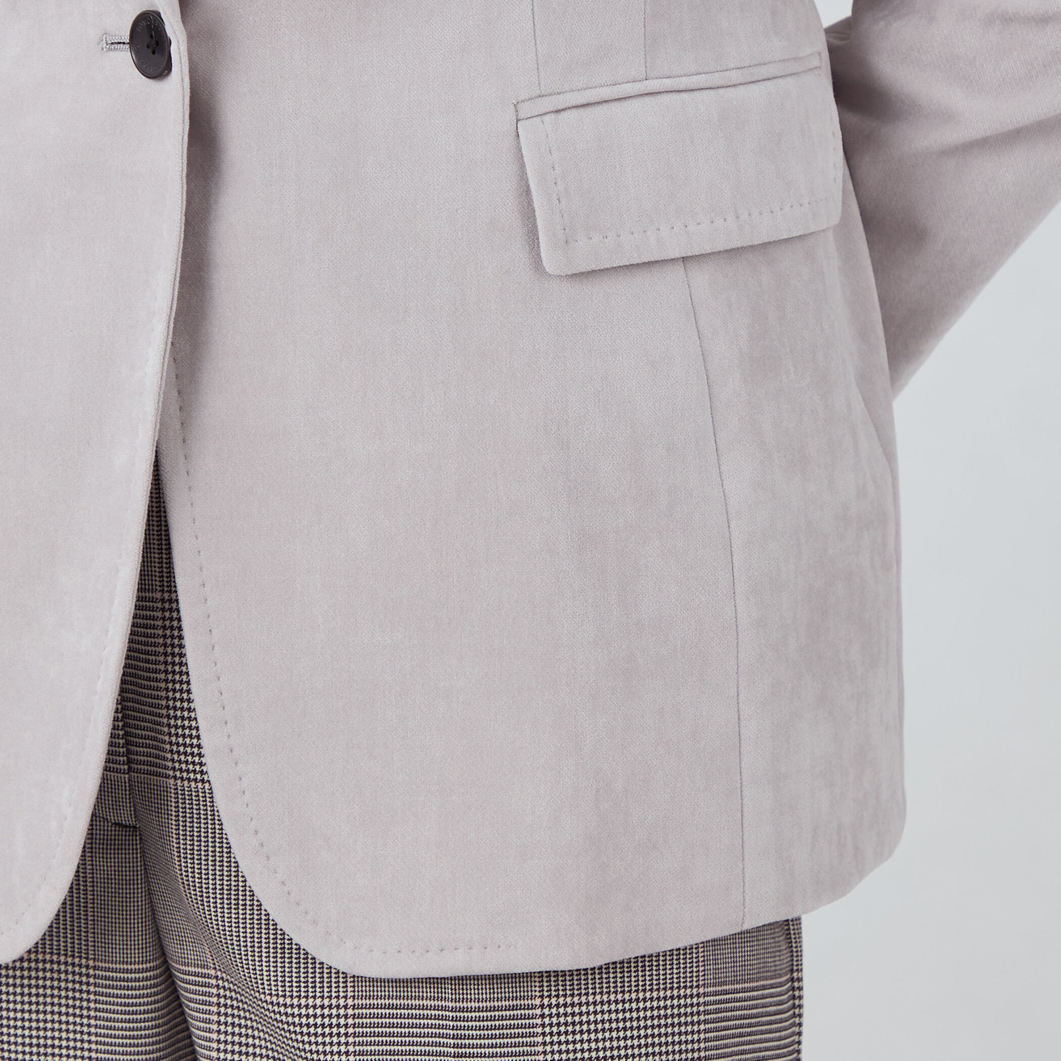 ベッチンシャンブレー ノッチドカラージャケット｜トゥモローランド