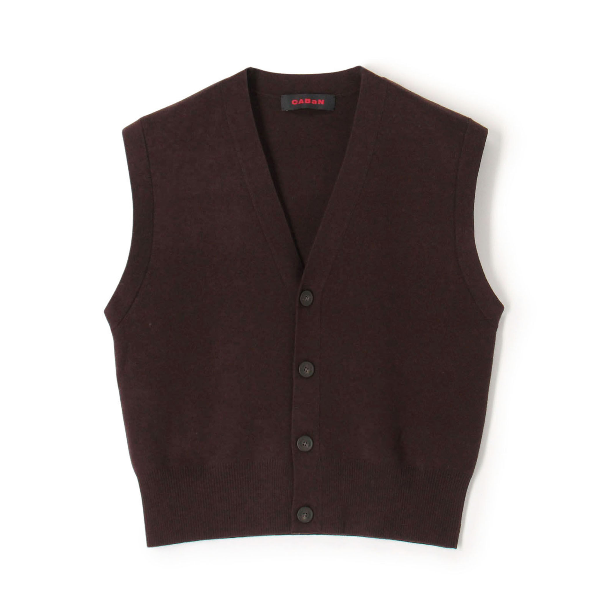 コットンカシミヤ Vネックドロップショルダーベスト｜トゥモローランド