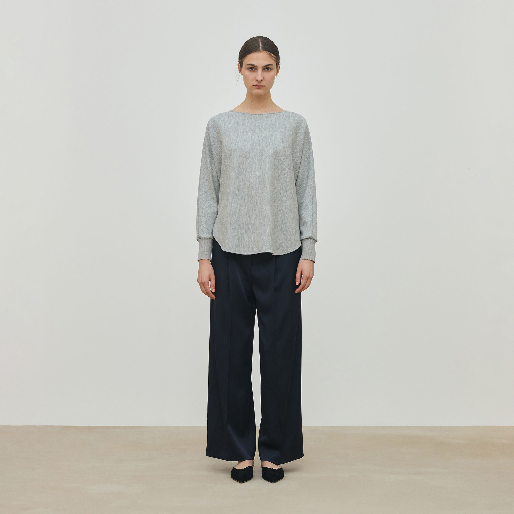 ニットコンビネーション ボートネックプルオーバー｜トゥモローランド