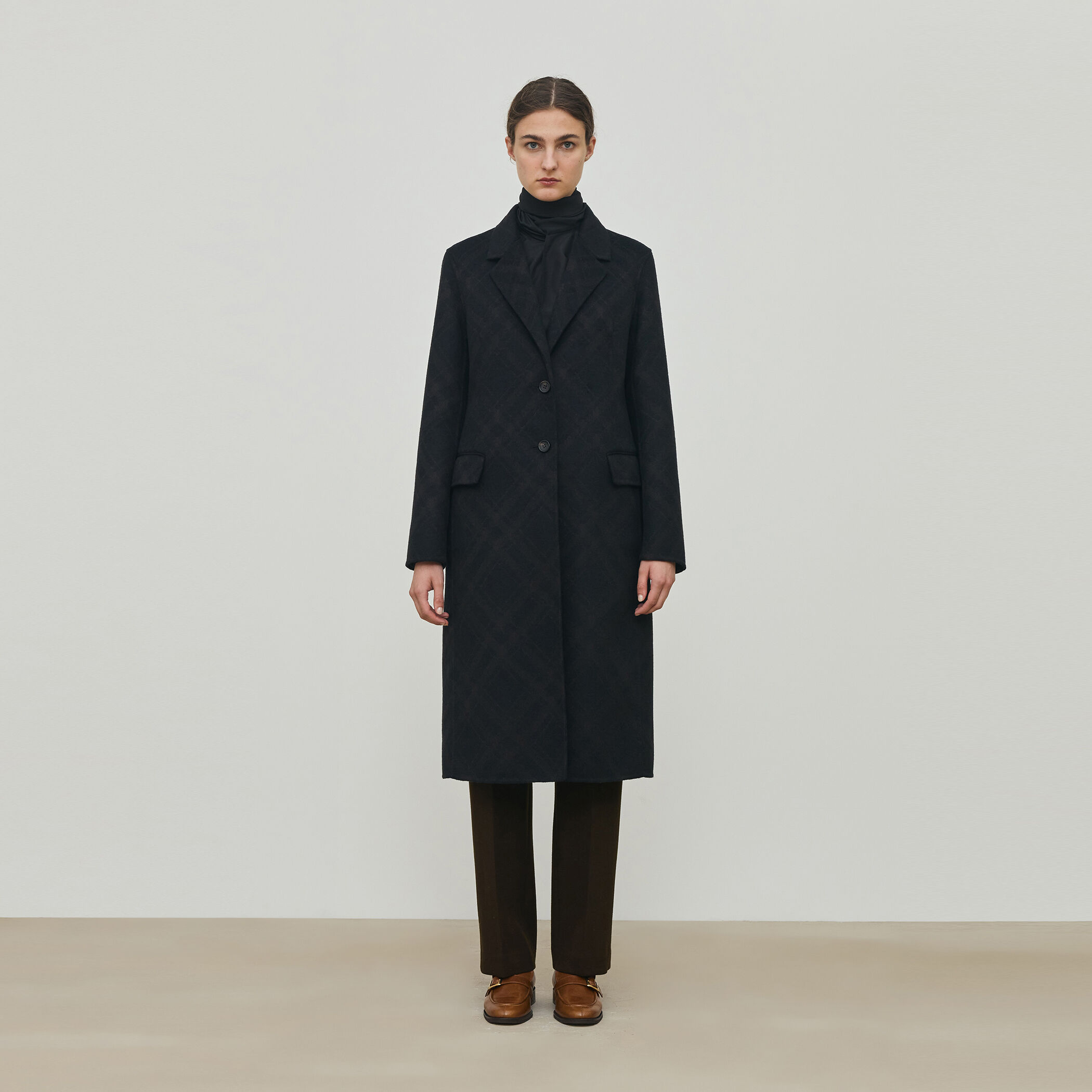 デプレ トゥモローランド 19AW ダブル チェスター コート 緑 34 MKS