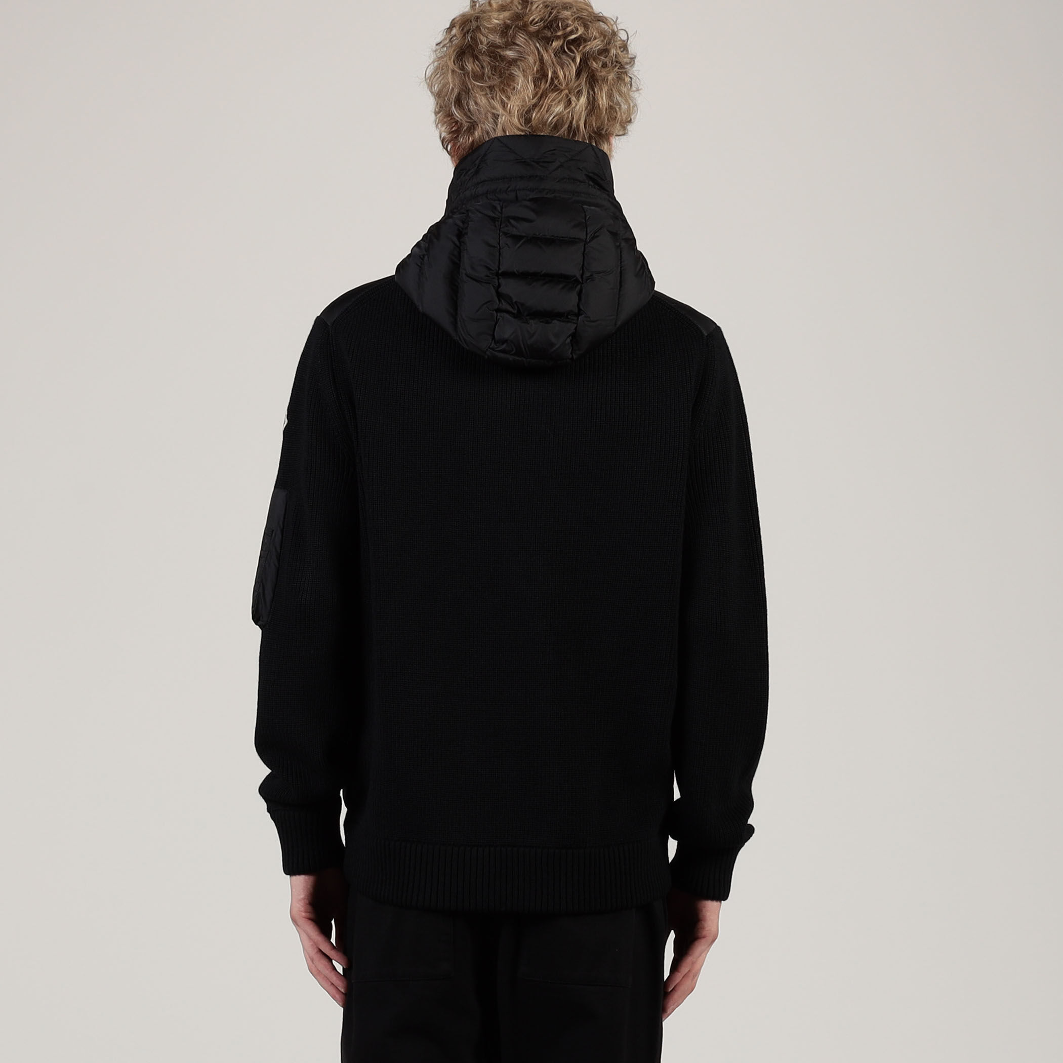MONCLER CARDIGAN TRICOT ニットコンビダウンブルゾン