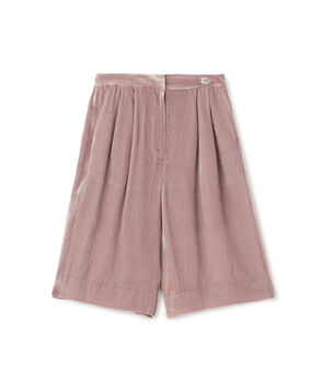 レーヨンシルクベルベットリラックスショーツ