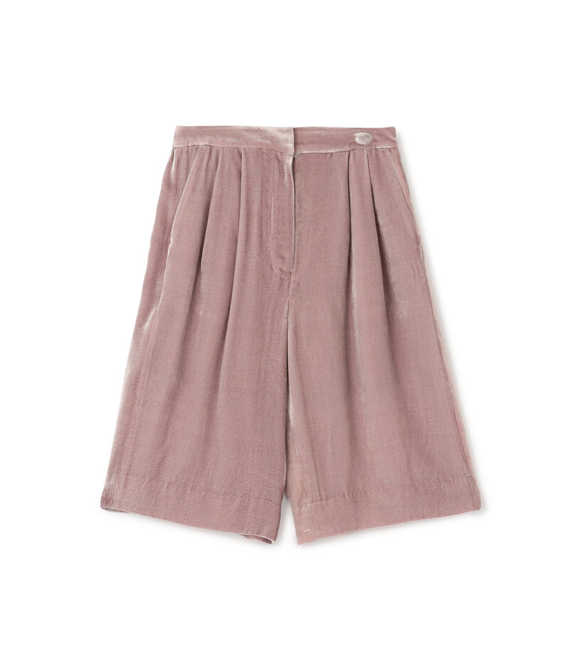 レーヨンシルクベルベットリラックスショーツ