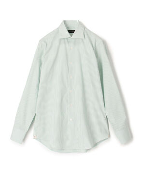 ■120/2コットン キャンディストライプ  レギュラーカラー ドレスシャツ