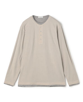 ストレッチ天竺 レイヤードカットソー