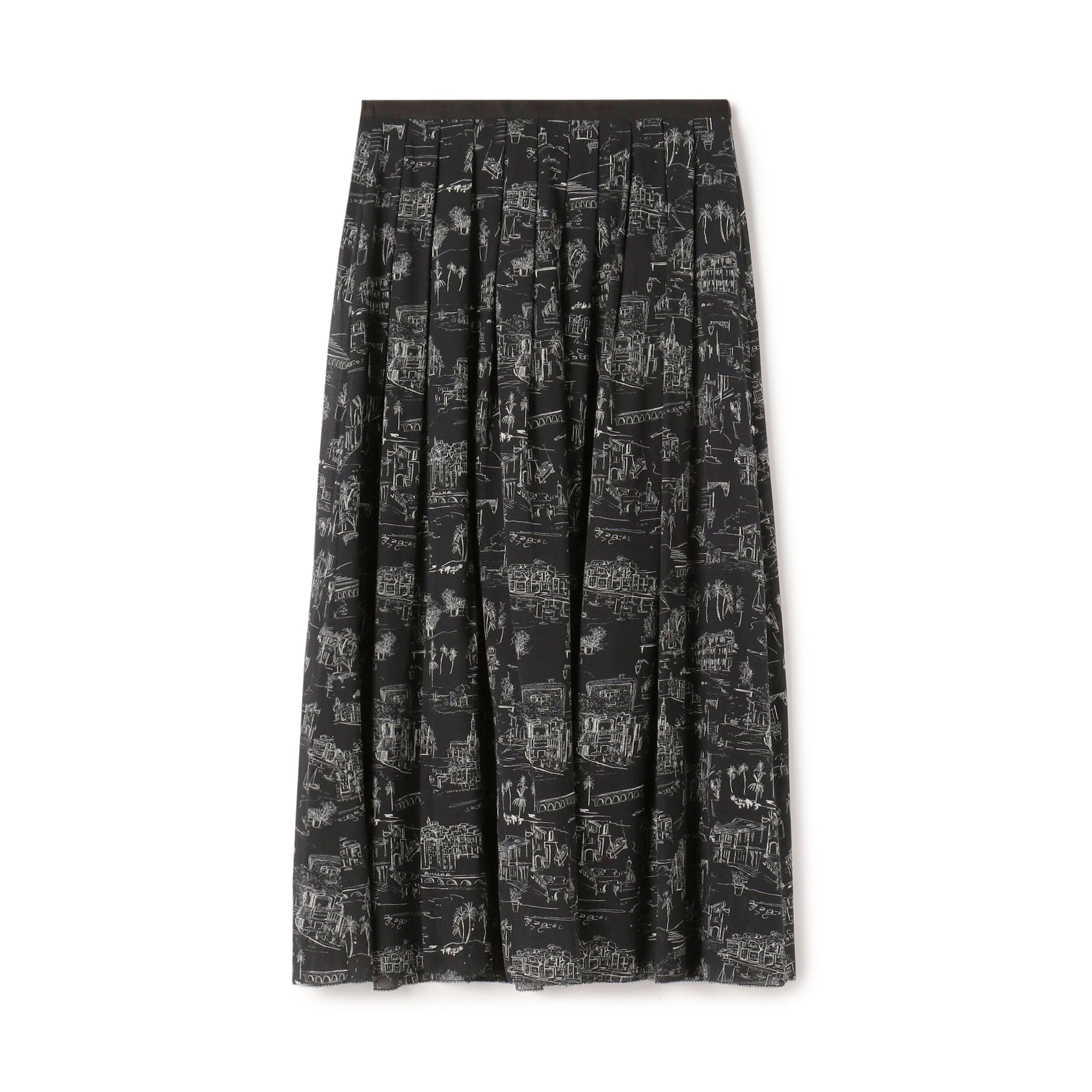 シルクスカート グッチ レディース ウェアスクエアG プリント シルク スカート