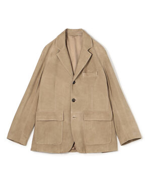 DENIM NEW STANLEY スウェード シングルブレステッド 3Bジャケット
