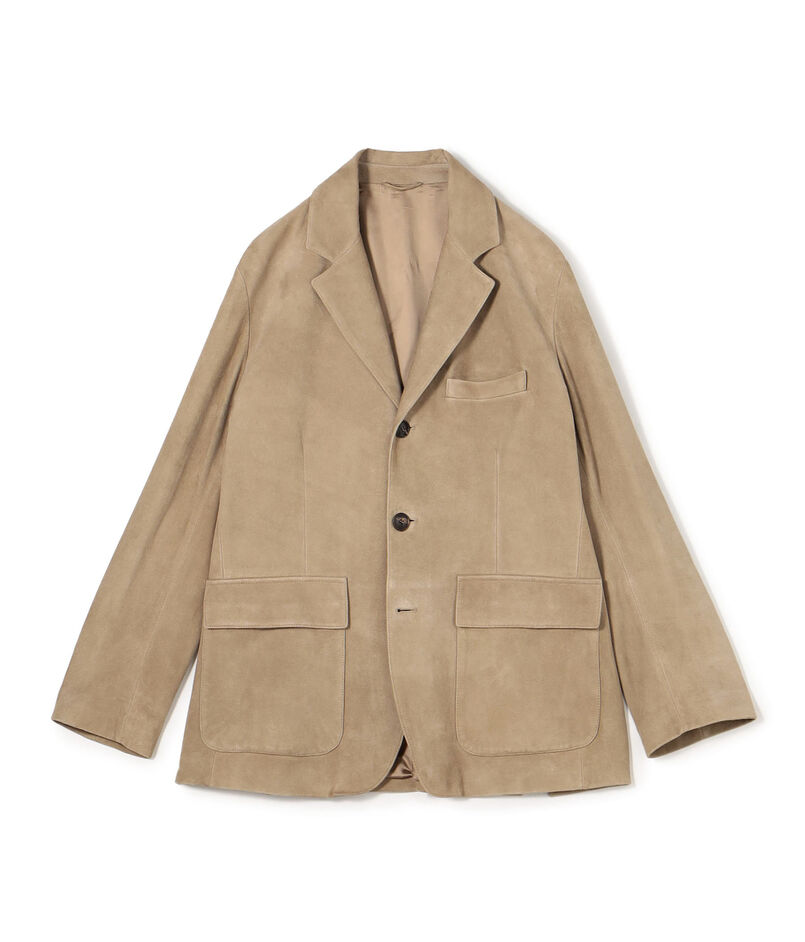 DENIM NEW STANLEY スウェード シングルブレステッド 3Bジャケット