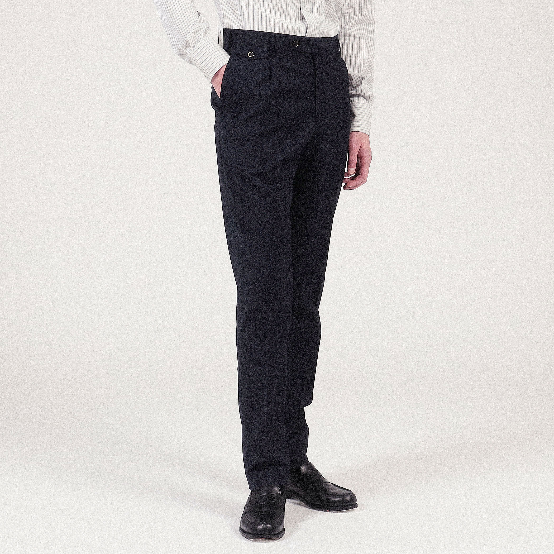 PT TORINO GENTLEMAN FIT 1プリーツスリムスラックス