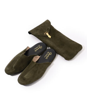 Charvet ゴートスエード スリッパー