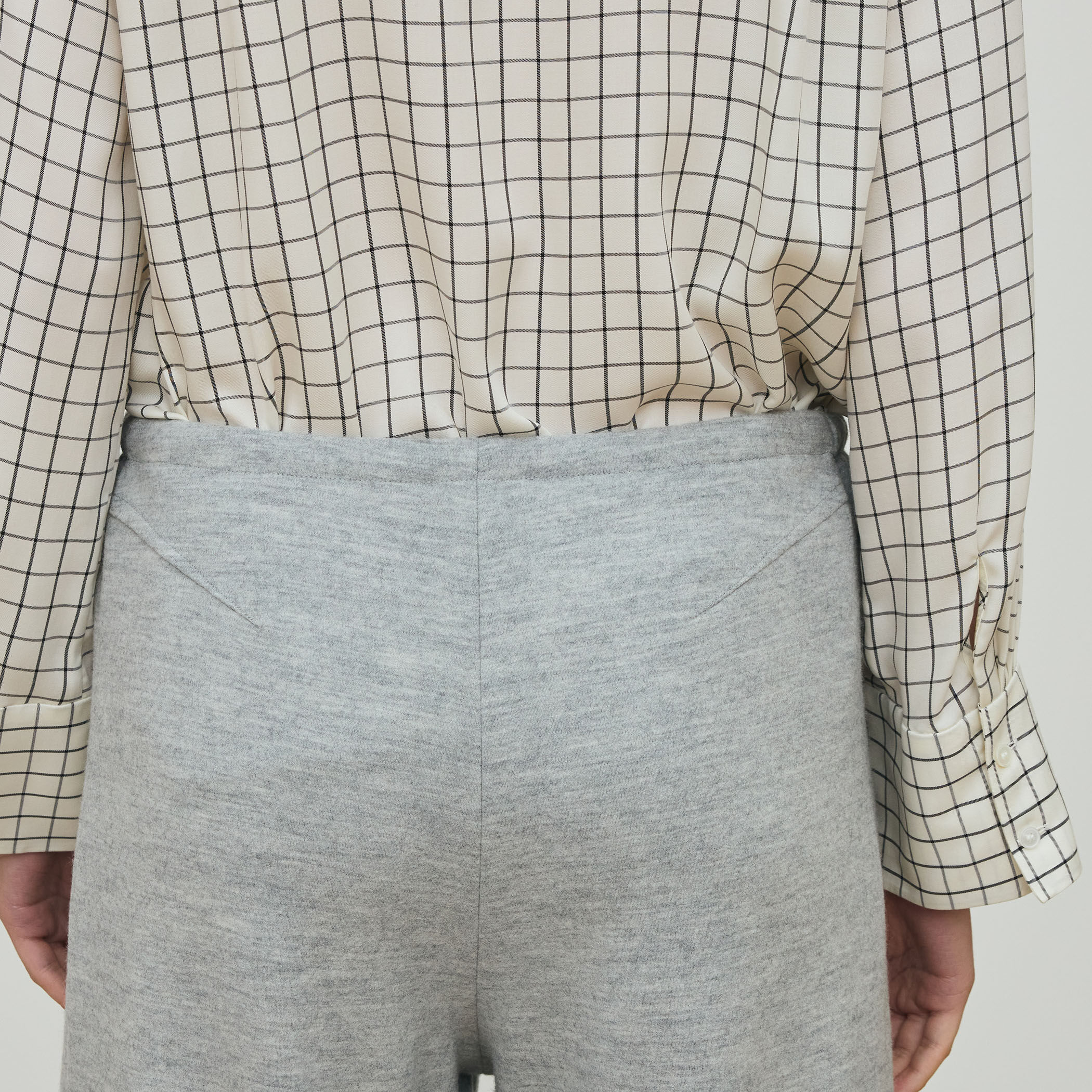 ニットコンビネーション ドローストリングパンツ