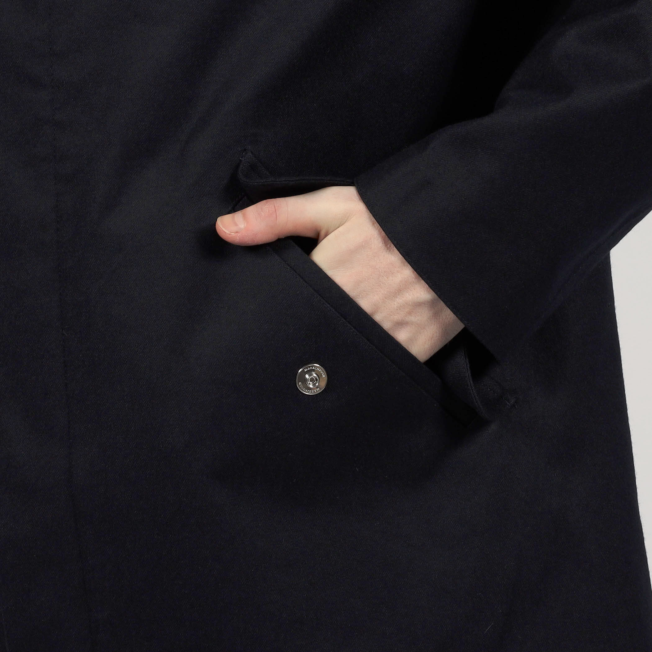 別注】MACKINTOSH GRANISH ウールボンディング フーデッドコート