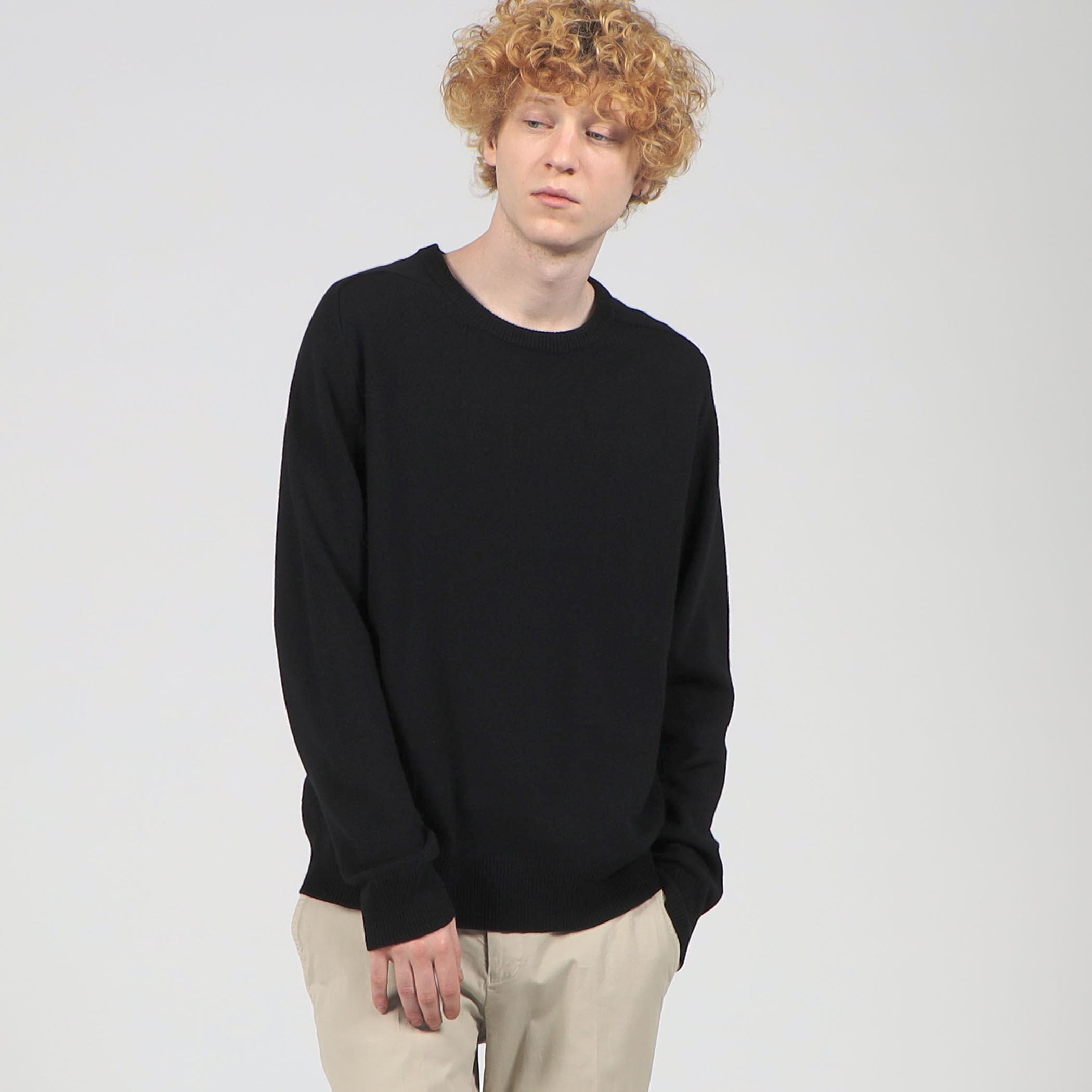 cash&barba 24awウーステッドカシミヤ150 クルーネック グリーン cash&barba 24awウーステッドカシミヤ150 クルーネック グリーン