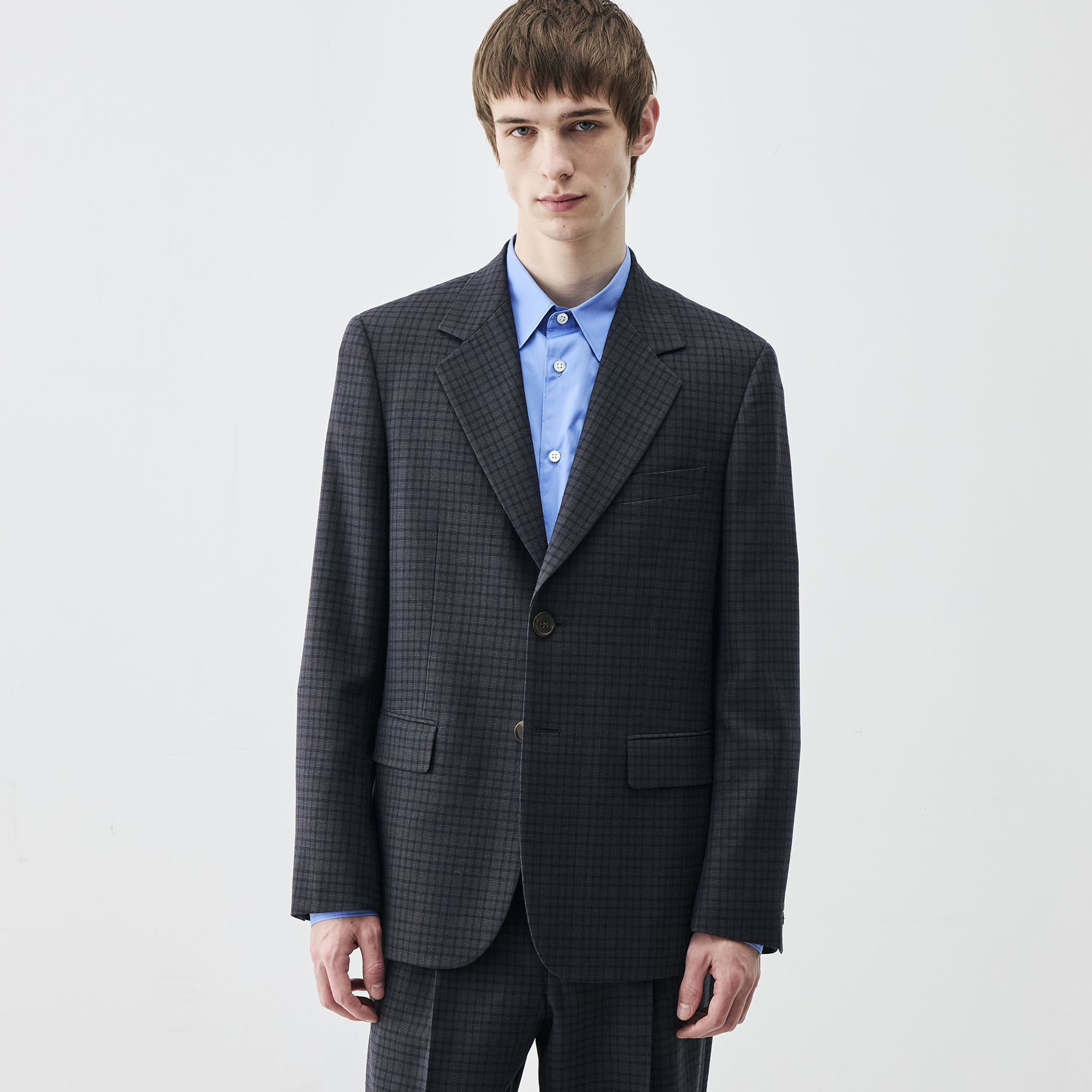 ウールマルチチェック 2Bテーラードジャケット｜トゥモローランド 公式通販