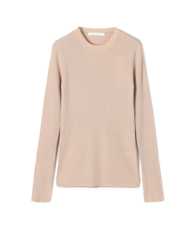 プルミエールウールリブ クルーネックプルオーバー