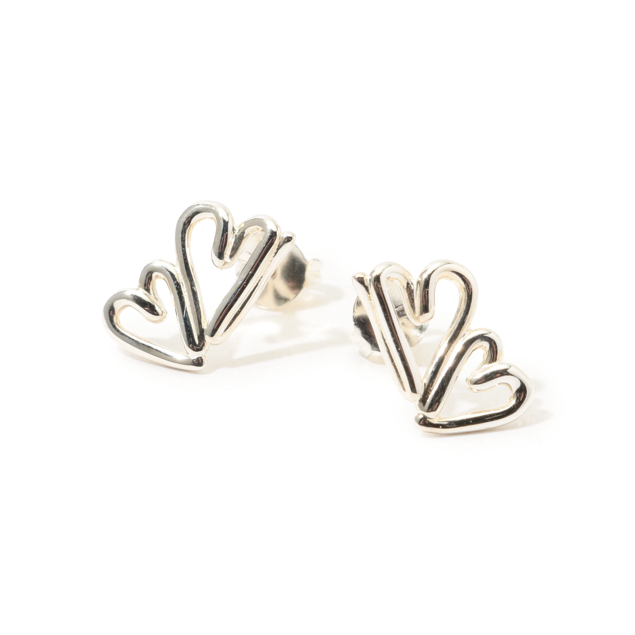 BAR Jewellery TWO HEARTS シルバーピアス｜トゥモローランド 公式サイト