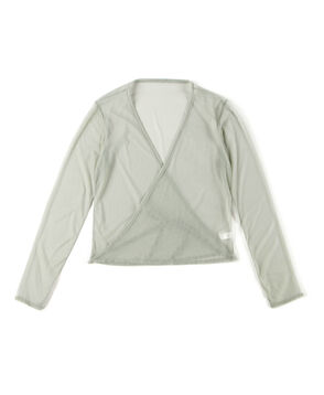 SIMONE WILD NET WRAP BROUSE シアーラップブラウス