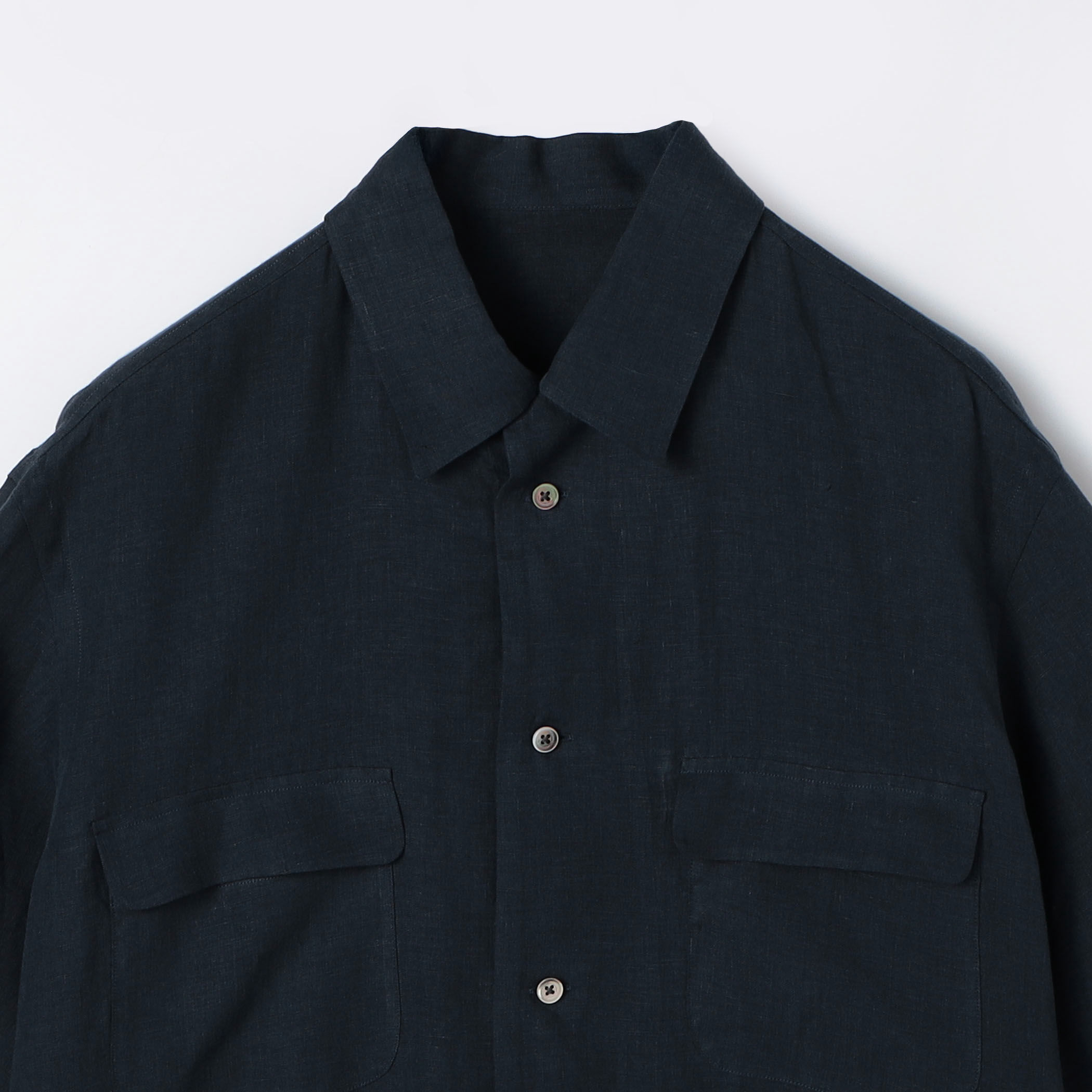 【NAMACHEKO】2019AW FRINGE SHIRT シャツ ネイビー NAMACHEKO】2019AW FRINGE SHIRT シャツ ネイビー