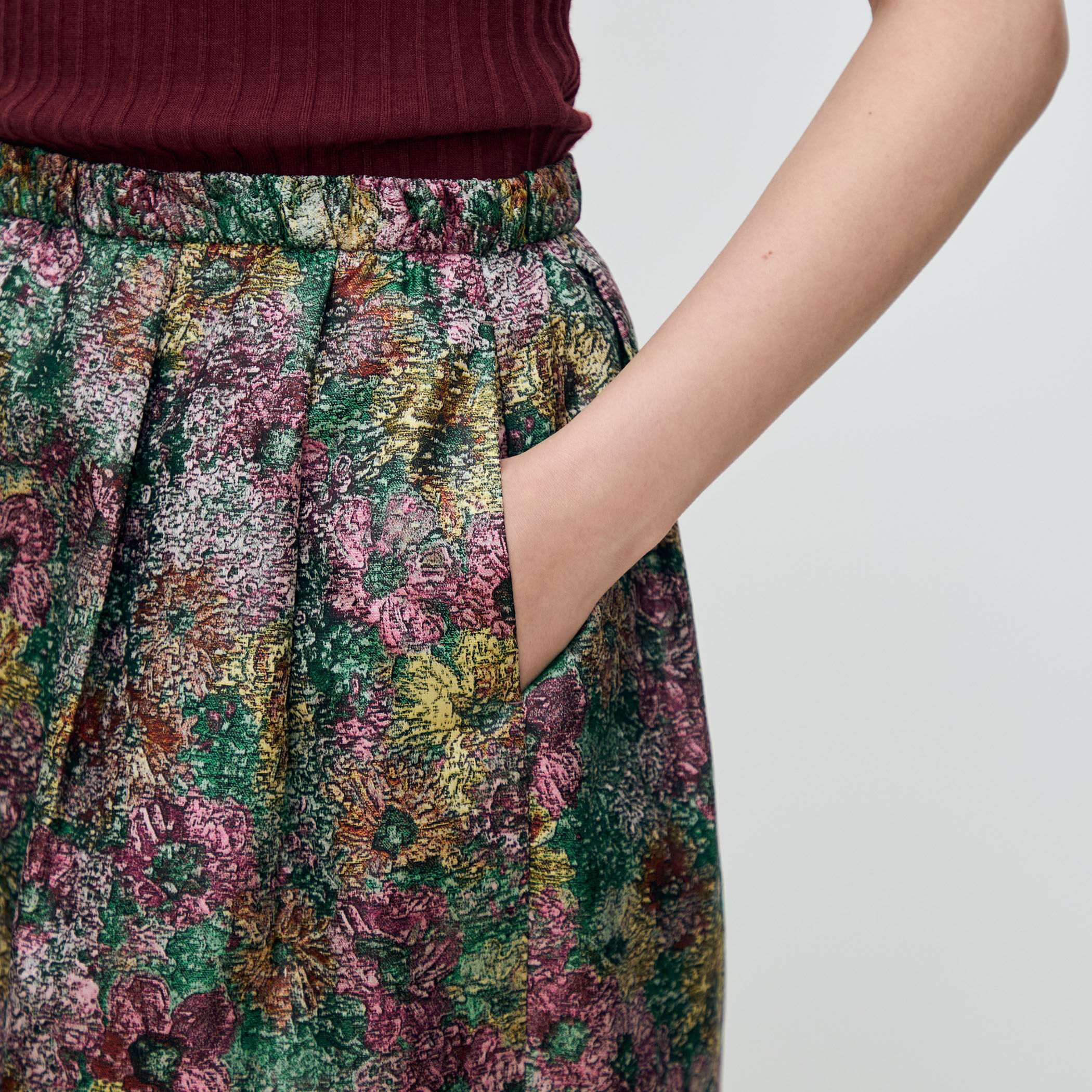 フラワーガーデン コクーンスカート｜トゥモローランド 公式通販