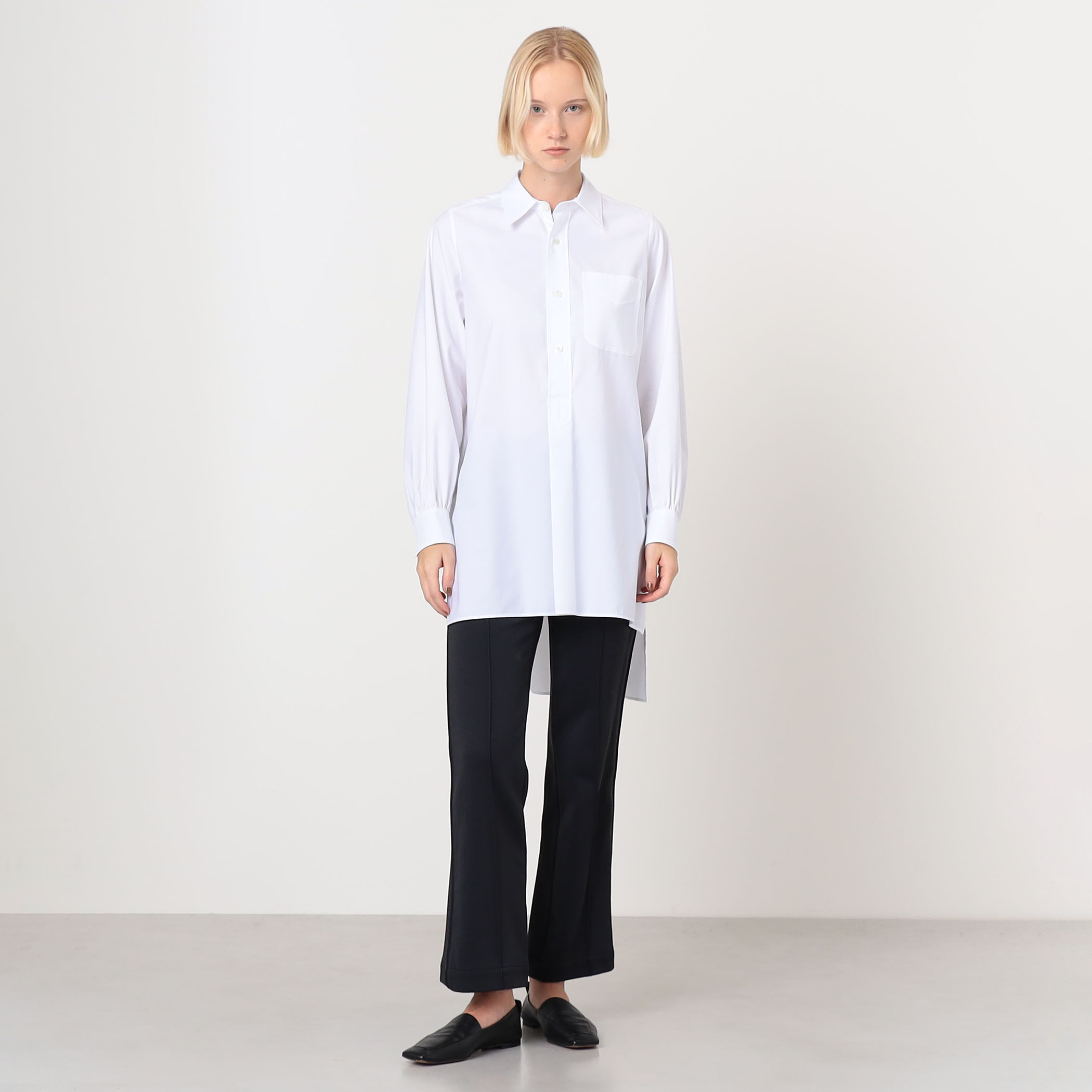 HYKE BROAD LONG SHIRT ロングシャツ｜トゥモローランド 公式サイト
