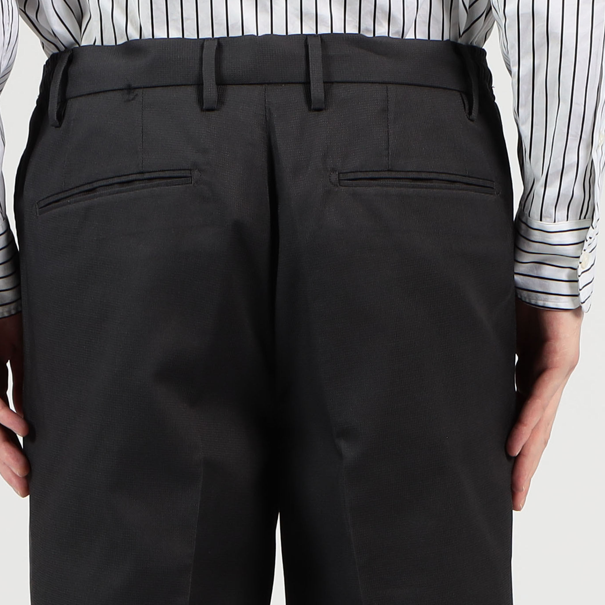 ポリエステルコットン 1プリーツイージースラックス｜トゥモローランド