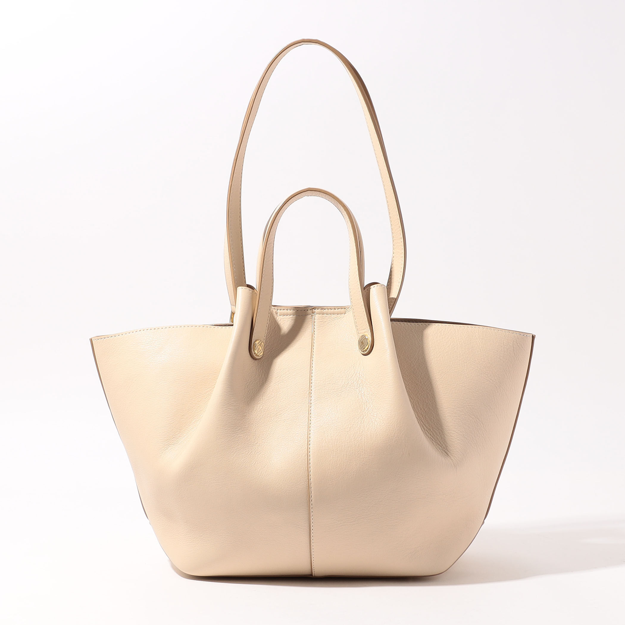 トートバッグ ベージュ/ tomorrowland セール】 【別注】AMIACALVA×TOMORROWLAND コットンリネンキャンバス縦