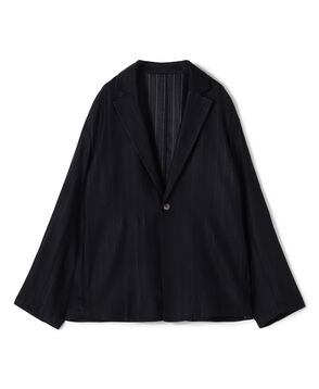 レーヨンリネンストレッチ ドロップショルダージャケット
