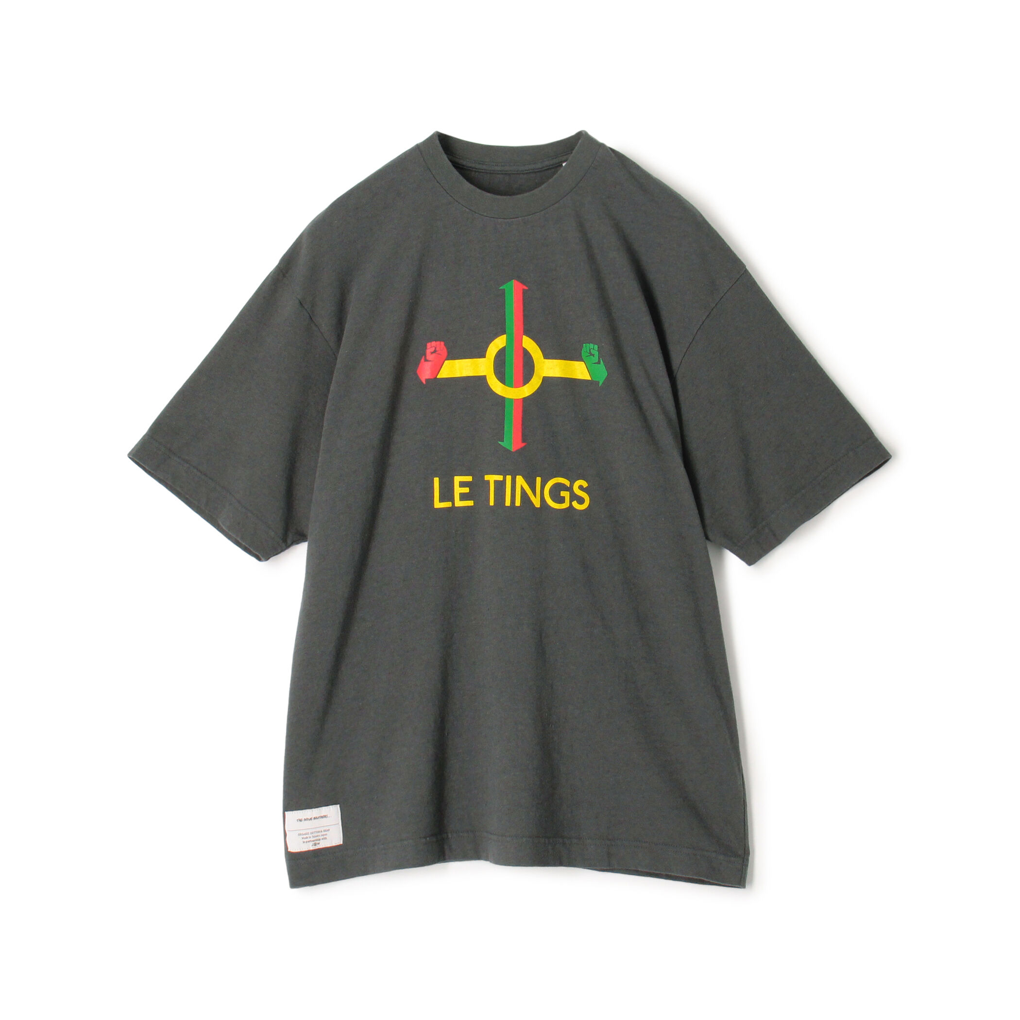 ＆プリントTシャツ＜ライムグリーン＞(XS ライムグリーン