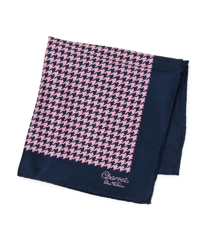 Charvet シルクプリント ポケットチーフ