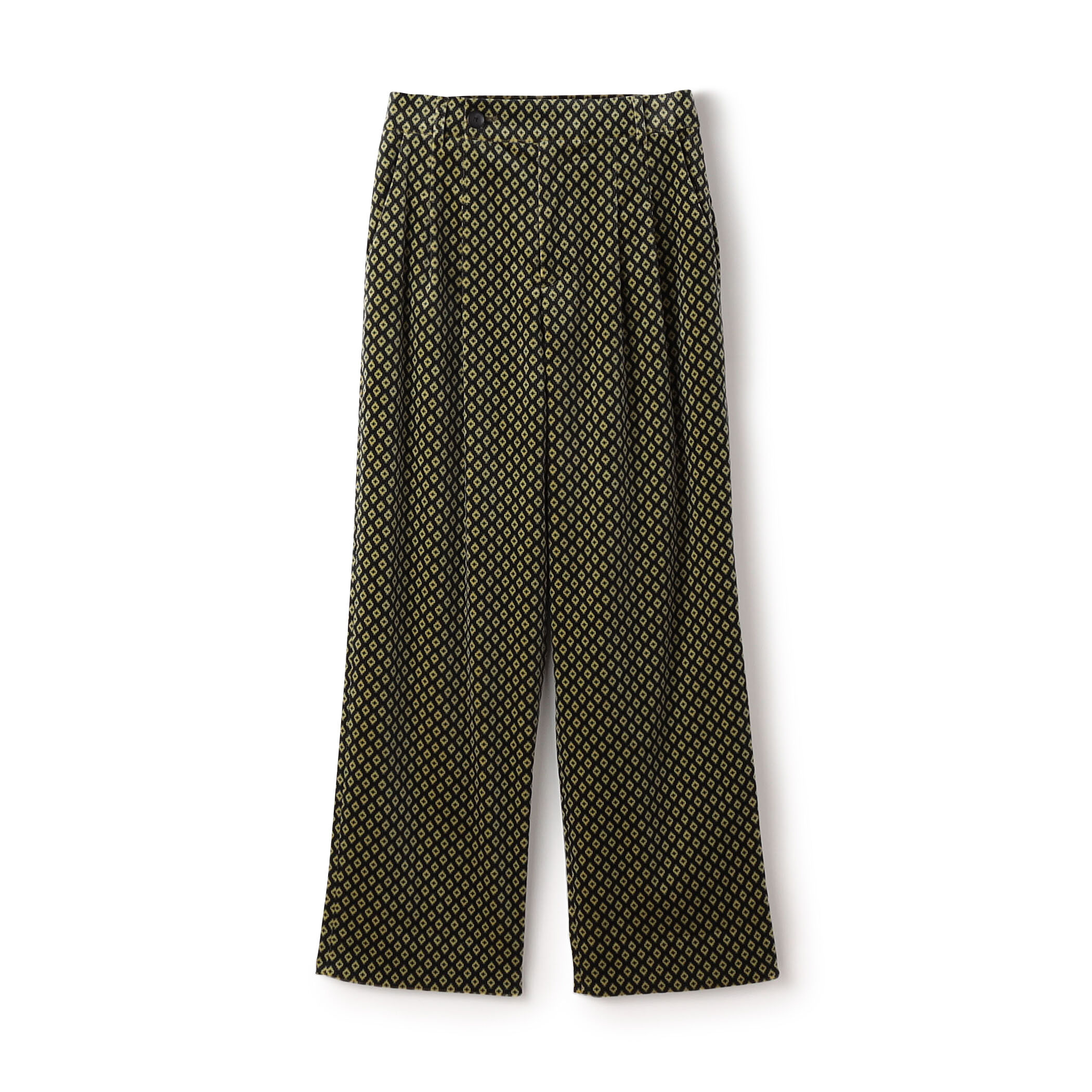 CABaN コットンツイル　2タックワイドパンツ caban（キャバン）の「コットンシルクネップ 2タックワイド