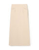 triacetate linen stretch tight long Skirts