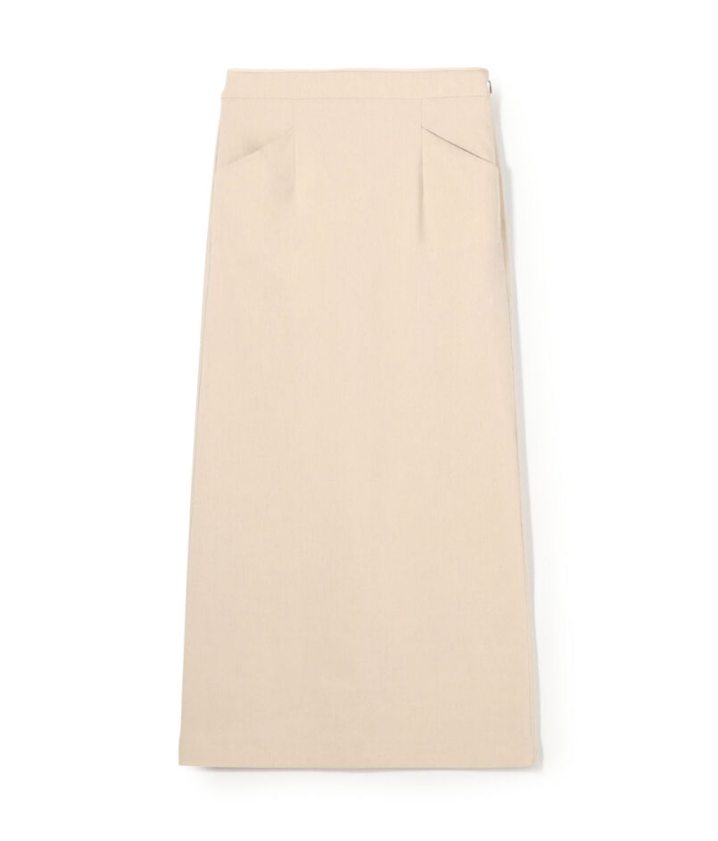 triacetate linen stretch tight long Skirts