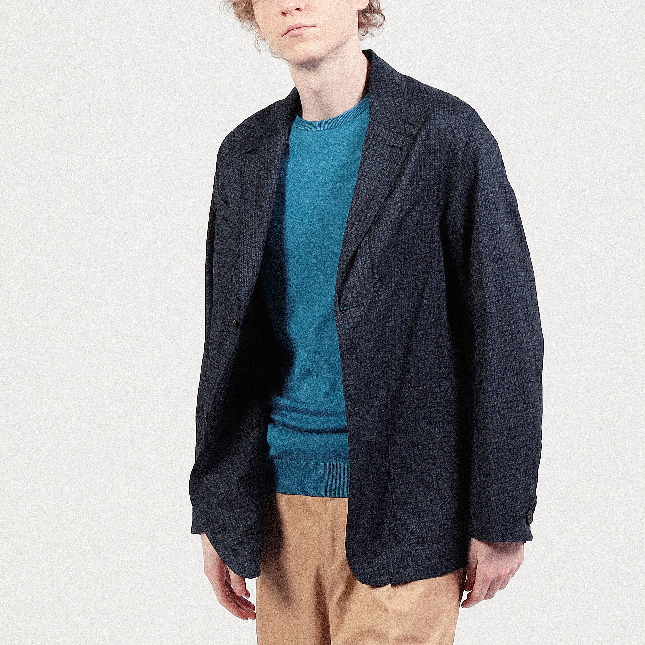 Ann Demeulemeeater コットンブルゾン ANN DEMEULEMEESTER アンドゥムルメステール テールJKT 本人