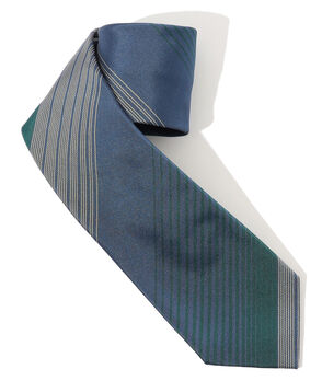 FRANCO BASSI シルク レジメンタルストライプネクタイ