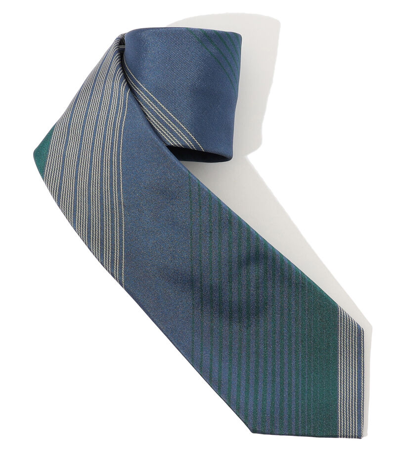 FRANCO BASSI シルク レジメンタルストライプネクタイ