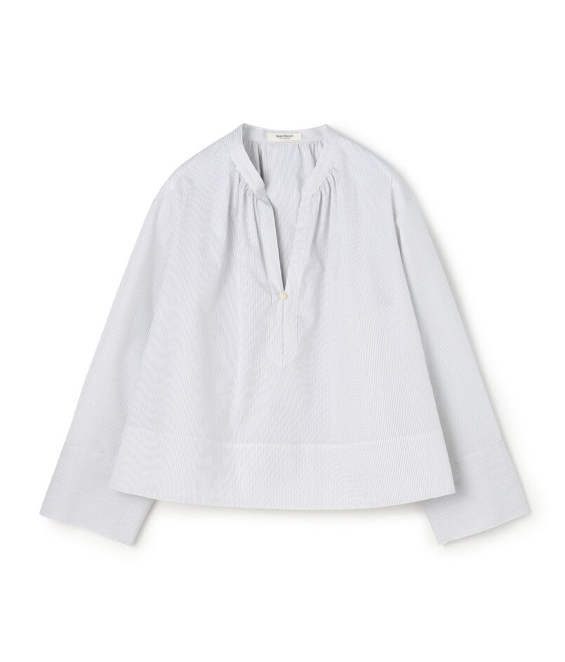 コットンブロード プルオーバーブラウス