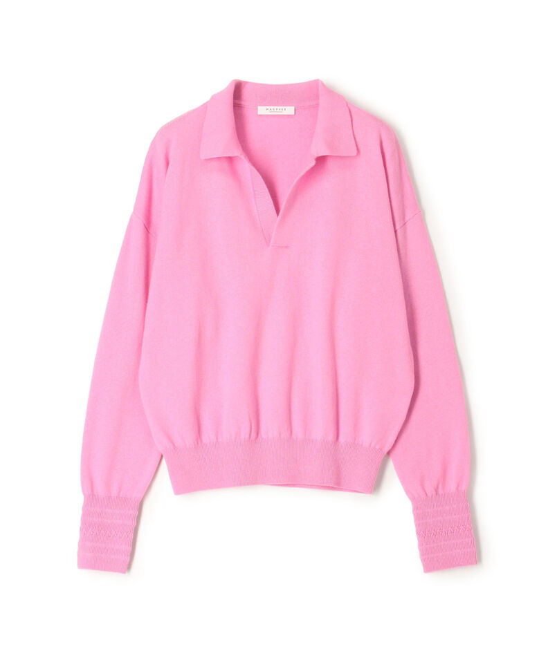 コットンウール ポロプルオーバー