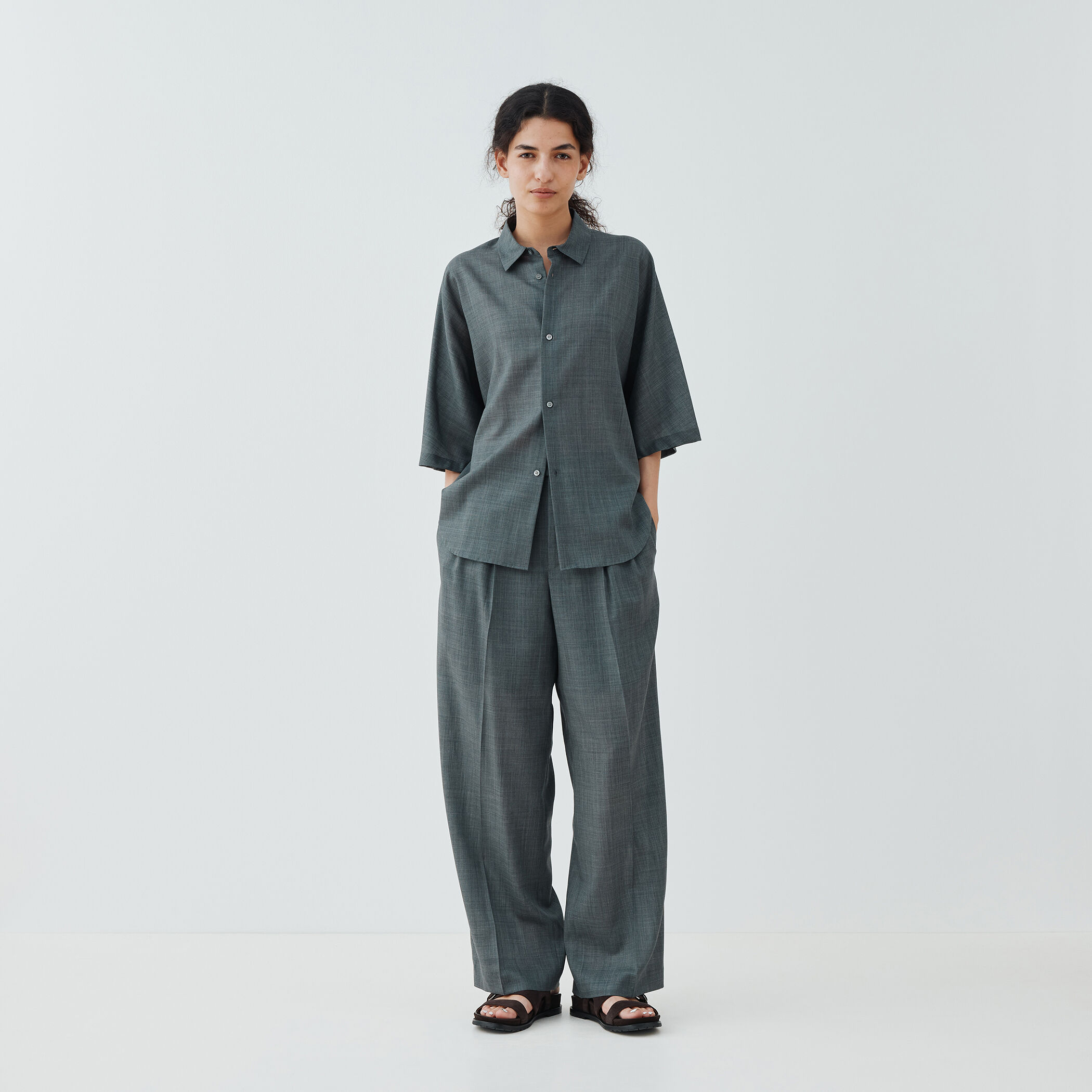 JURGEN LEHL グレーのパッチワーク長袖トップス 美品♡ JURGEN LEHL グレーのパッチワーク長袖トップス 美品♡ - メルカリ