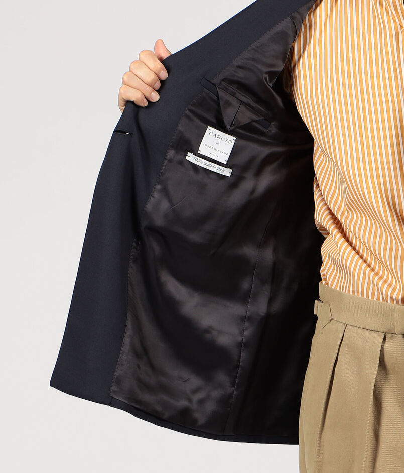 別注】CARUSO ウールツイル ダブルブレステッド6Bブレザー 別注】CARUSO ウールツイル ダブルブレステッド6Bブレザー