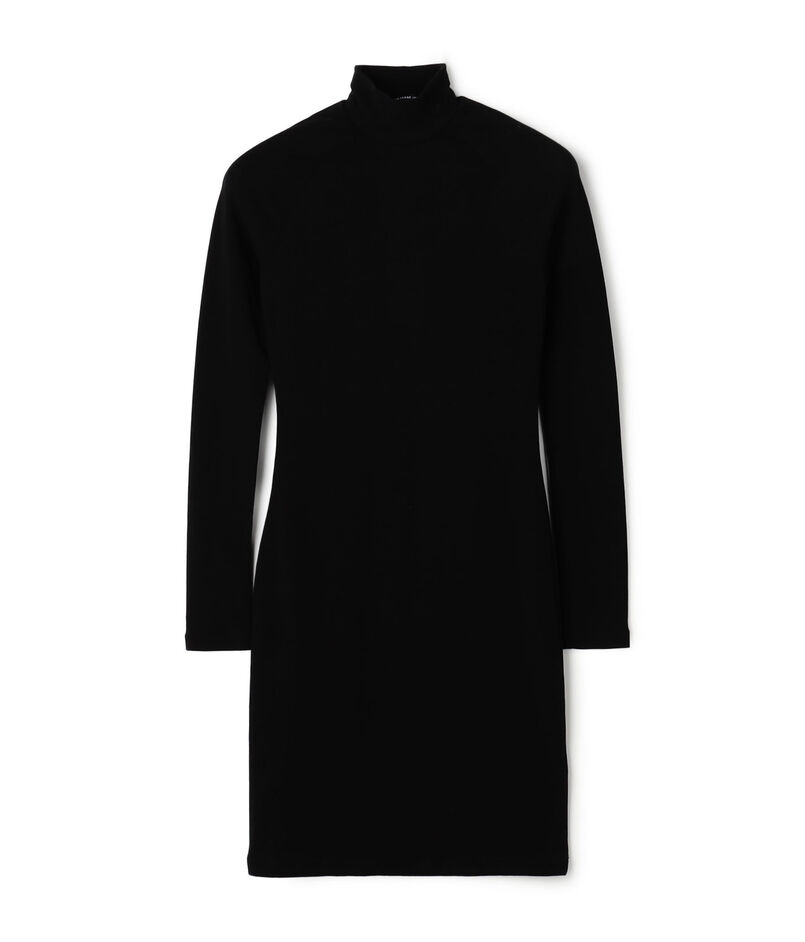 ストレッチ ロータス モックネック ドレス WLSR6821