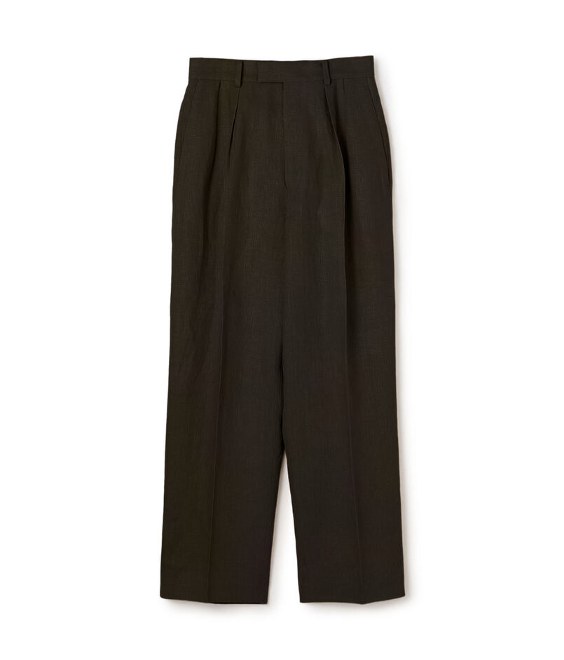 edition pourell リネン タックパンツ