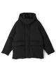 ポリエステル フーデッドダウンジャケット