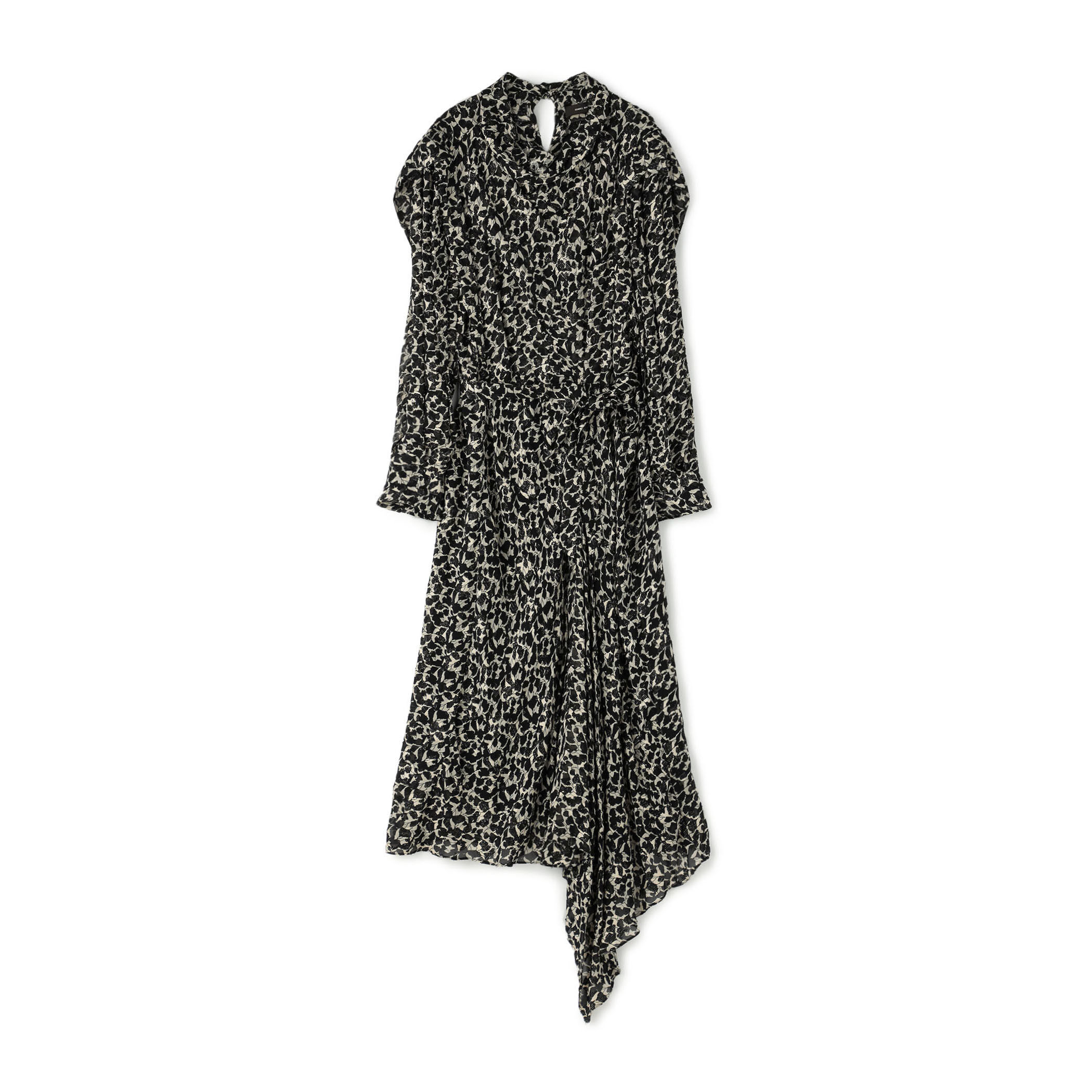 ISABEL MARANT JULINEA レーヨンプリント アシンメトリーマキシ