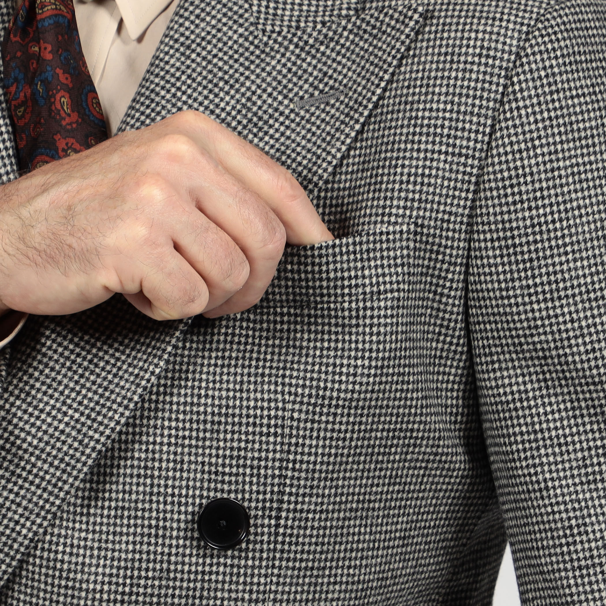 ウールフランネル ダブルブレステッド4Bジャケット FOX BROTHERS