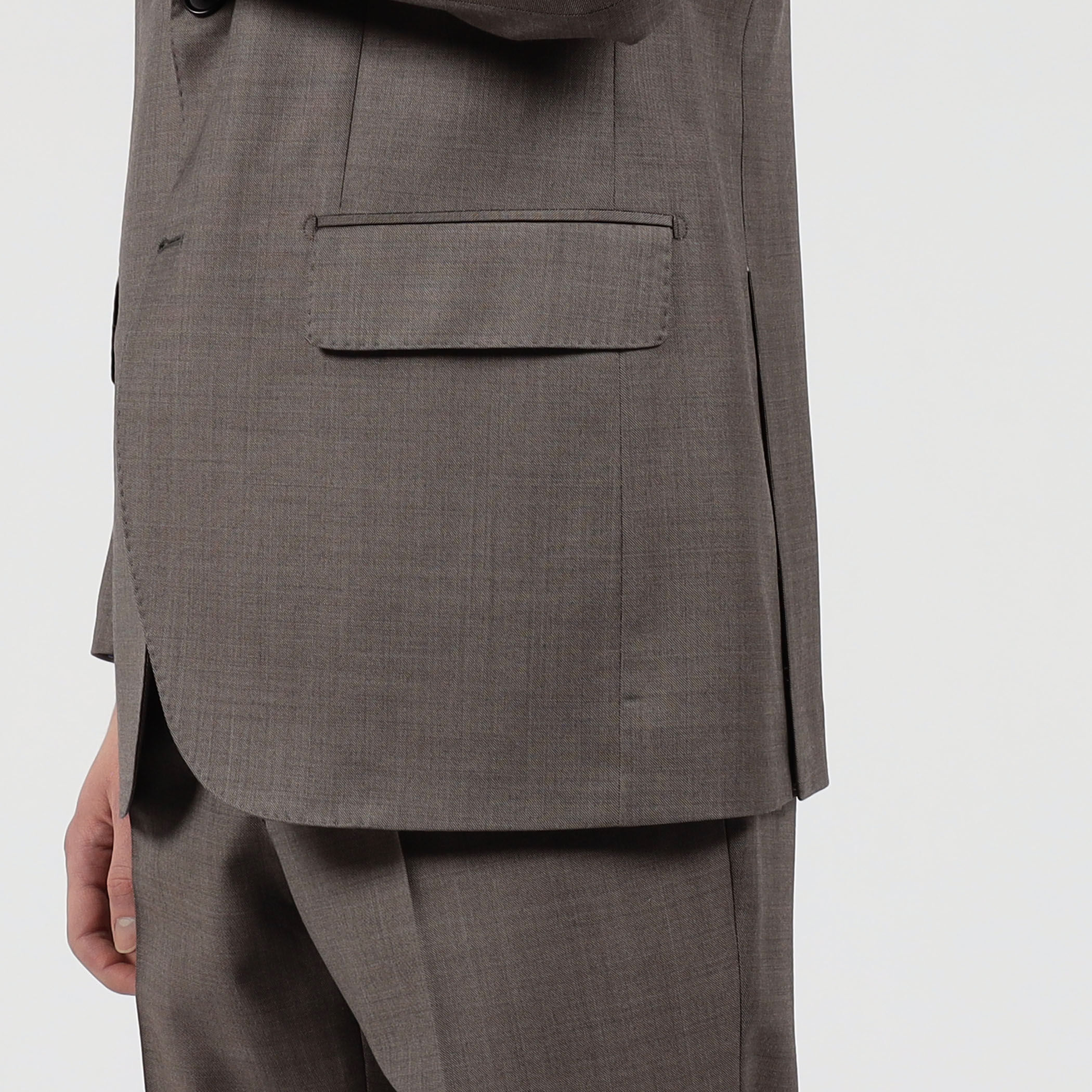 TROFEO ウール シングルブレステッド2Bスーツ E.Zegna