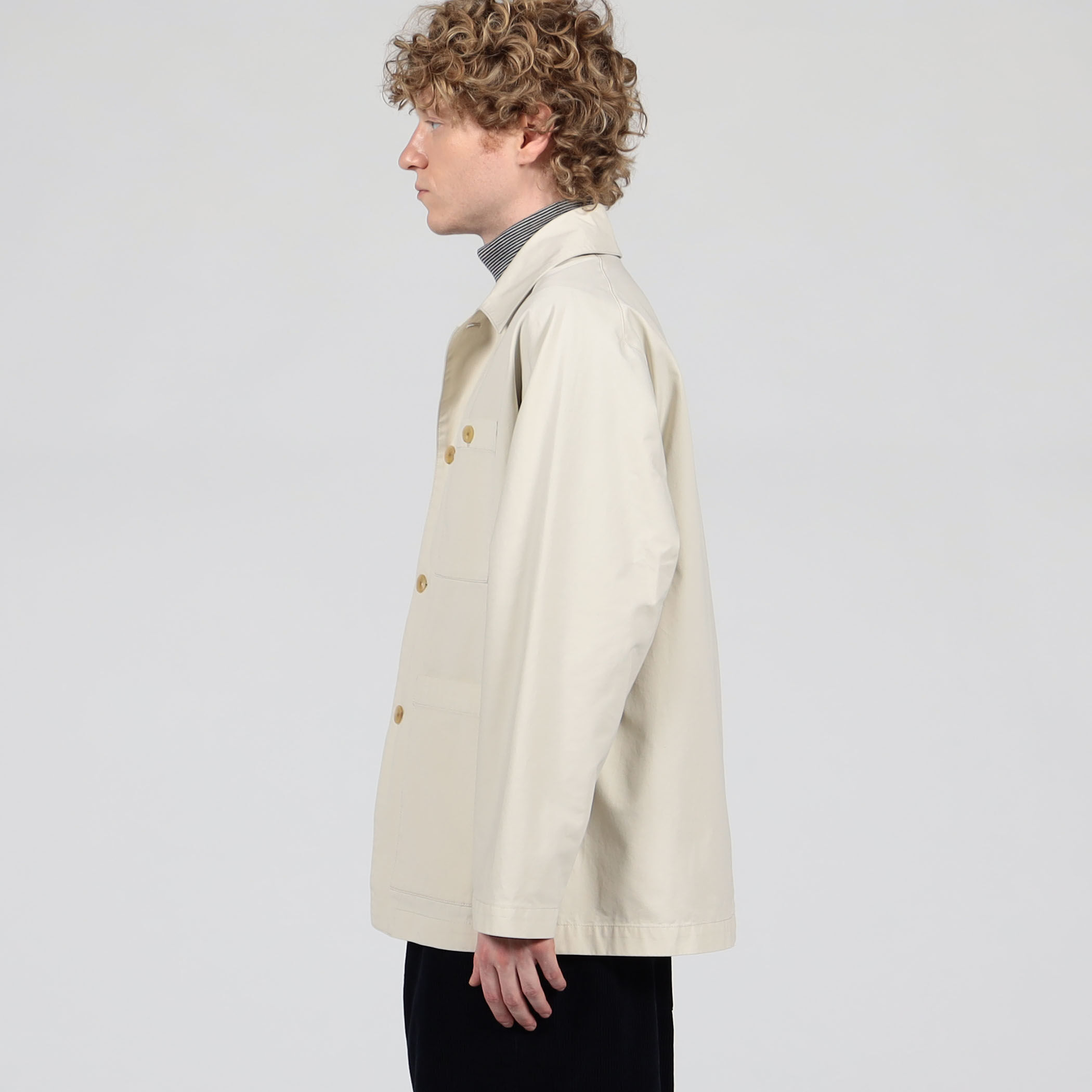 stone  シャツブルゾン YOKE(ヨーク) FRONT ZIP SHIRT BLOUSONフロントジップシャツ